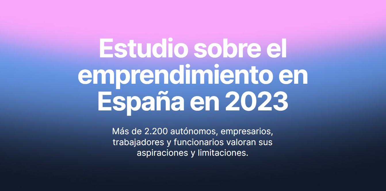 Estudio sobre el emprendimiento en España en 2023